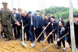 Thủ tướng dự Lễ phát động Tết trồng cây và trao Bằng công nhận nông thôn mới cho huyện Trấn Yên tỉnh Yên Bái