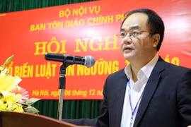 Trưởng ban Tôn giáo Chính phủ giữ chức Thứ trưởng Bộ Nội vụ
