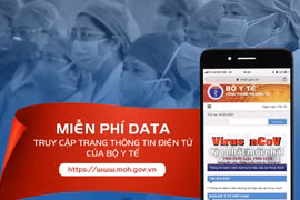 Thuê bao di động MobiFone được miễn cước data khi khi truy cập vào trang thông tin điện tử của Bộ Y tế