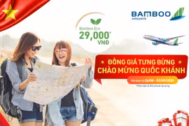 Bamboo Airways tưng bừng ưu đãi đồng giá 29.000 đồng mừng Quốc khánh 2/9