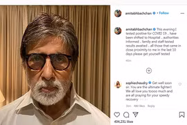 Ngôi sao Bollywood Amitabh Bachchan dương tính với Covid-19