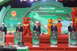 Ninh Bình: Khởi công dự án đầu tư xây dựng hạ tầng CCN Kim Thái gần 900 tỷ đồng