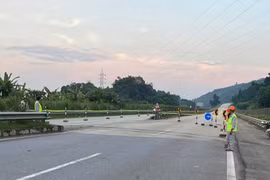 Thực hiện hàng loạt gói thầu sửa chữa hư hỏng cao tốc Nội Bài - Lào Cai