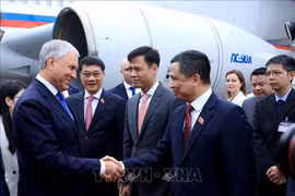 Chủ tịch Đuma Quốc gia Quốc hội Liên bang Nga bắt đầu thăm chính thức Việt Nam