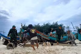 Bộ đội Biên phòng Quảng Trị đồng loạt ra quân hỗ trợ nhân dân ứng phó bão số 5