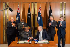 Úc và Papua New Guinea ký hiệp ước quốc phòng mang tính lịch sử