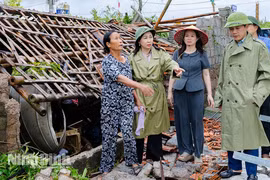 Ninh Bình: Huy động tối đa lực lượng, phương tiện hỗ trợ các gia đình khắc phục hậu quả lốc xoáy