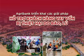 Agribank giảm tới 2%/năm lãi suất cho vay hỗ trợ khách hàng bị ảnh hưởng, thiệt hại do bão, lũ