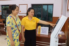 Xã có giao dịch dưới 20 hồ sơ/ngày không bắt buộc lắp máy lấy số, màn hình hiển thị