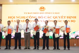 Cà Mau công bố bổ nhiệm lãnh đạo các Sở sau sáp nhập