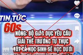 Thông tin các trường đại học ngoài công lập sẽ bị đóng cửa hoặc giải tán là sai sự thật