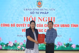 Giám đốc Trung tâm Phát triển quỹ đất thuộc UBND tỉnh Hưng Yên làm Phó Giám đốc Sở Tư pháp