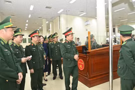 Đoàn công tác của Bộ Quốc phòng kiểm tra công tác cửa khẩu, đối ngoại tại Quảng Ninh