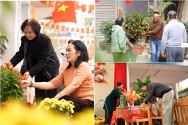 Người dân Thủ đô chung tay trang trí điểm sinh hoạt cộng đồng đón xuân mới