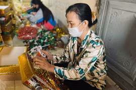 Thanh Hoá: Vàng mã Mật Sơn tất bật vào vụ Tết