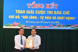 Báo Nhà báo và Công luận đạt giải A cuộc thị viết về “Hải Lăng - Tự hào và khát vọng”