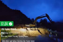 Phát sinh nhiều điểm sạt lở trên đường Trường Sơn Đông