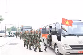 Đoàn Quân đội Campuchia sang Việt Nam tham gia nhiệm vụ A80