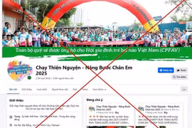 Giả mạo giải chạy thiện nguyện "Nâng bước chân em" để lừa đảo