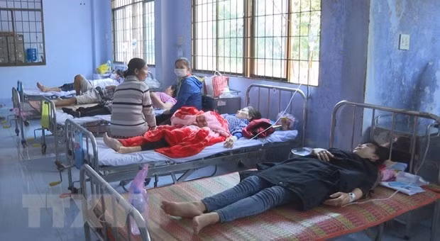 Chi Cục An toàn vệ sinh thực phẩm (Sở Y tế tỉnh Cao Bằng) cho biết tại xóm Ngàm Vàng (xã Hưng Đạo, huyện Bảo Lạc) vừa xảy vụ ngộ độc thực phẩm làm 2 cháu bé tử vong và 20 người phải nhập viện điều trị. Ảnh: TTXVN