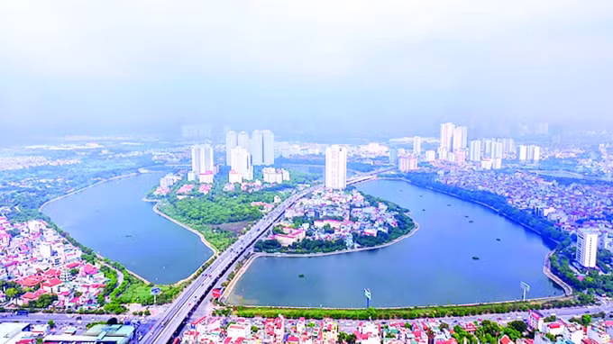 Cơ sở hạ tầng quận Hoàng Mai ngày càng được hoàn thiện.