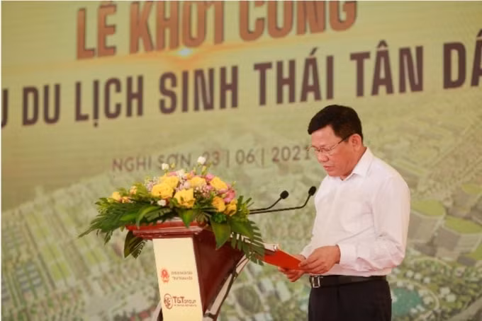 Ông Nguyễn Văn Thi, Ủy viên Ban Thường vụ Tỉnh ủy, Phó Chủ tịch UBND tỉnh Thanh Hóa phát biểu tại sự kiện