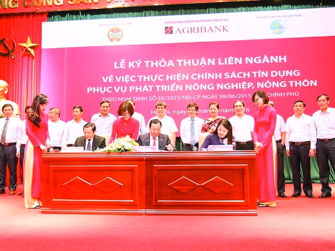 Thông qua các tổ chức chính trị - xã hội như Trung ương Hội Nông dân Việt Nam, Trung ương Hội Liên hiệp Phụ nữ Việt Nam,... với vai trò chân rết tại địa bàn “Tam nông”, Agribank đã giúp hàng triệu hộ nông dân khu vực nông thôn được tiếp cận và sử dụng hiệu quả nguồn vốn vay ngân hàng.