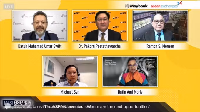 Hội nghị trực tuyến Invest ASEAN với chủ đề “ASEAN: Vượt qua đại dịch” có sự tham gia của những người đứng đầu 4 sàn giao dịch chứng khoán lớn nhất khu vực Đông Nam Á