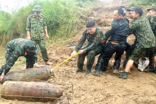 Tuyên Quang: Hủy nổ thành công 4 quả bom từ thời kỳ kháng chiến chống Pháp