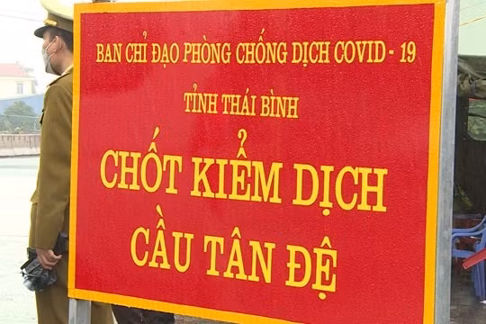 Thái Bình dừng hoạt động 6 chốt kiểm soát dịch COVID-19