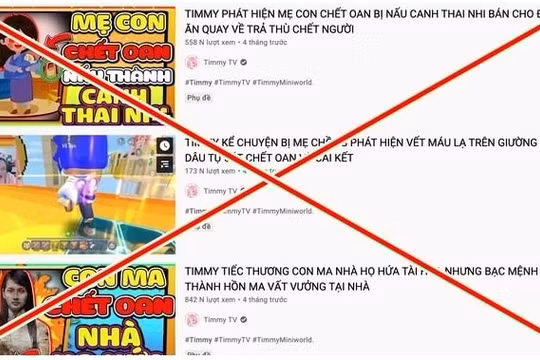 Sẽ xử lý nghiêm vi phạm của "Timmy TV" vì đưa nội dung nguy hại cho trẻ em