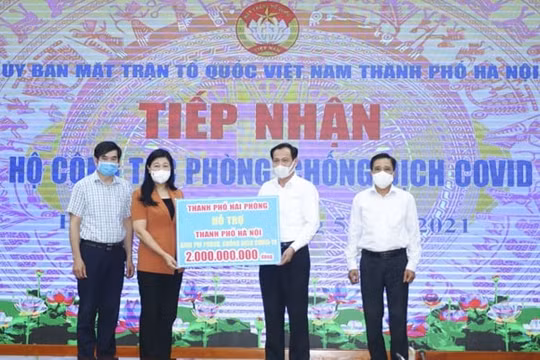 Hà Nội tiếp nhận hơn 7 tỷ đồng ủng hộ công tác phòng, chống dịch COVID-19