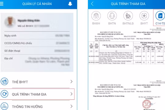 Cách sử dụng chức năng xem Thông báo xác nhận đóng BHXH trên ứng dụng “VssID - Bảo hiểm xã hội số”