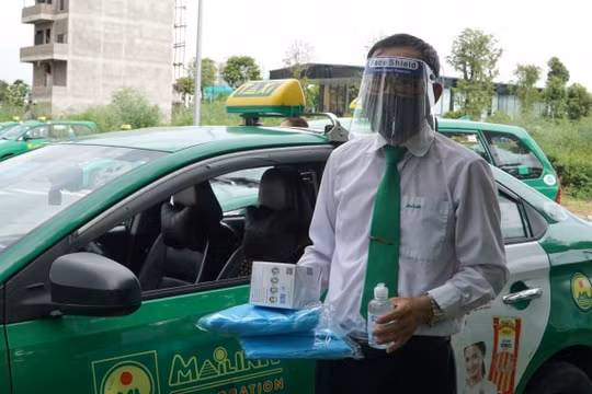 Hà Nội: Taxi tham gia hỗ trợ phòng chống dịch COVID-19