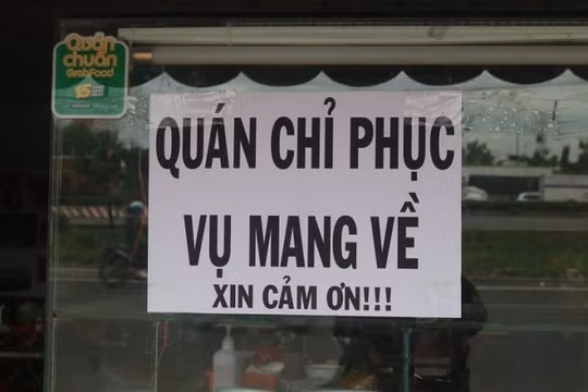Hà Tĩnh: Từ 6h ngày 15/8, tất cả nhà hàng, quán ăn uống chỉ được bán mang về