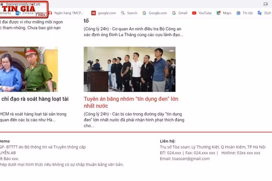 Trung tâm Xử lý Tin giả: Lật tẩy hàng loạt trang tin giả danh các báo điện tử