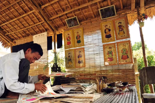 Tranh dân gian Đông Hồ: Nét đẹp văn hóa truyền thống ngày Tết