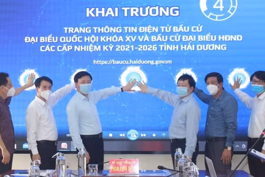 Tỉnh Hải Dương khai trương trang thông tin điện tử về bầu cử