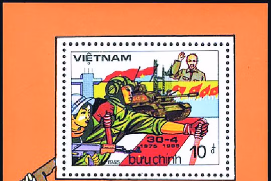 Dấu ấn Đại thắng mùa Xuân năm 1975 qua những con tem