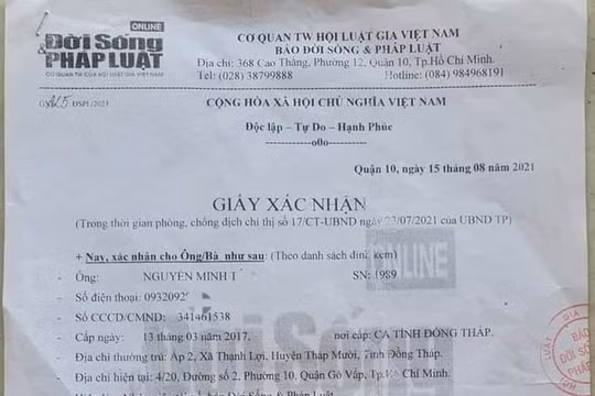 Sẽ xử lý người dùng giấy xác nhận giả cơ quan báo chí để đi đường