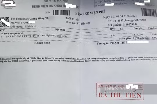 Hà Nội: Nhiều bệnh viện tư nhân nâng giá xét nghiệm virus SARS-CoV-2