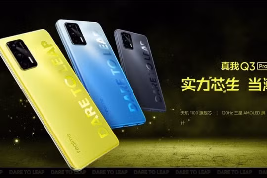 Điện thoại Realme Q3 và Q3 Pro mới ra mắt có giá phải chăng nhưng sở hữu thông số "khủng"