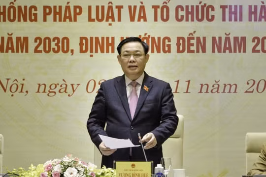 Xây dựng chuyên đề hoàn thiện hệ thống pháp luật và tổ chức thi hành pháp luật đến 2030, định hướng đến 2045