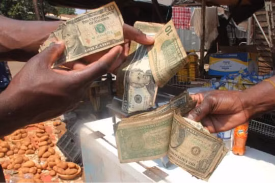 Nghề buôn tiền USD rách tại Zimbabwe