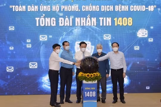 Lễ phát động nhắn tin 'Toàn dân ủng hộ phòng, chống dịch bệnh COVID-19'