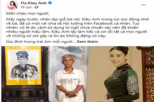 Hoa hậu Hà Kiều Anh lên tiếng xin lỗi về chuyện "công chúa đời thứ 7 triều Nguyễn"