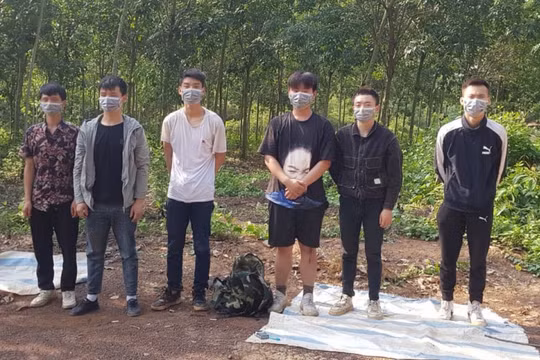 Bình Phước: Phát hiện 6 người Trung Quốc nhập cảnh trái phép vào Việt Nam