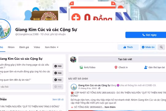 Xử phạt 10 triệu đồng chủ sử dụng trang fanpage mạng xã hội Facebook “Giang Kim Cúc và các Cộng Sự”