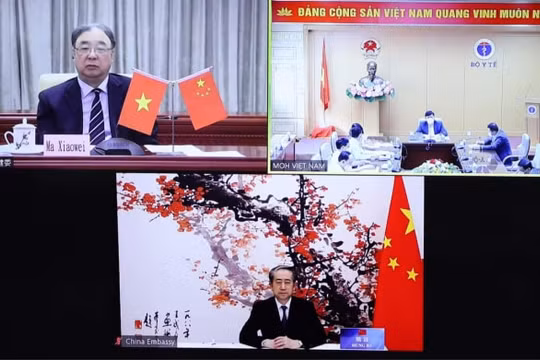 Lãnh đạo Y tế Việt Nam - Trung Quốc nhất trí học tập lẫn nhau trong phòng, chống COVID-19