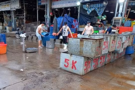 Mở lại hoạt động tập kết và trung chuyển tại chợ lớn nhất TP. Hồ Chí Minh